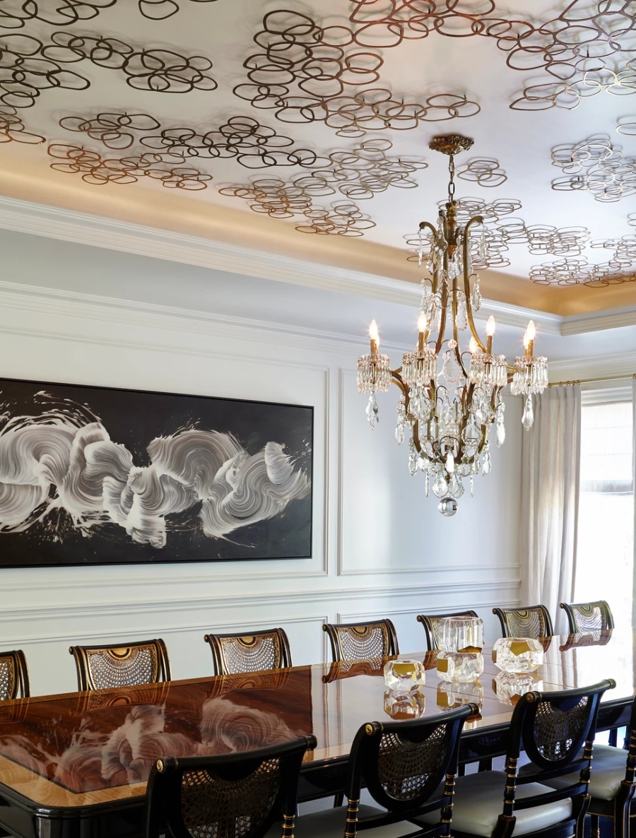 Modern Table Ideas By Maxine Tissenbaum Interior Design. Luxurious dining room.